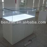 white glossy display counter for jewellery store CK0095