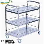 With basin stand by CE/FDA approved Medical instrument trolley STS-B043
