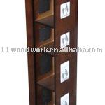 Wooden cd/dvd cabinet/shelf/holder YPCJ05-1