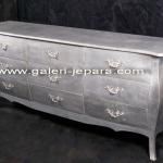 Wooden Furniture - Silver Leaf Chest of Drawers - Buffet BSD 033