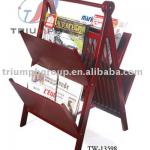 Wooden rack -Foldable magazine rack TW-13598