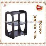 wooden veneer beauty trolley for beauty SPA B-688(black)