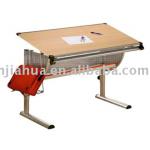 Wooden With Metal Drawing Table XJH-0502